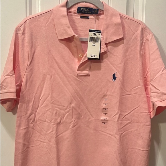 Polo by Ralph Lauren Men's Light Pink Polo Shirt - Picture 2 of 5